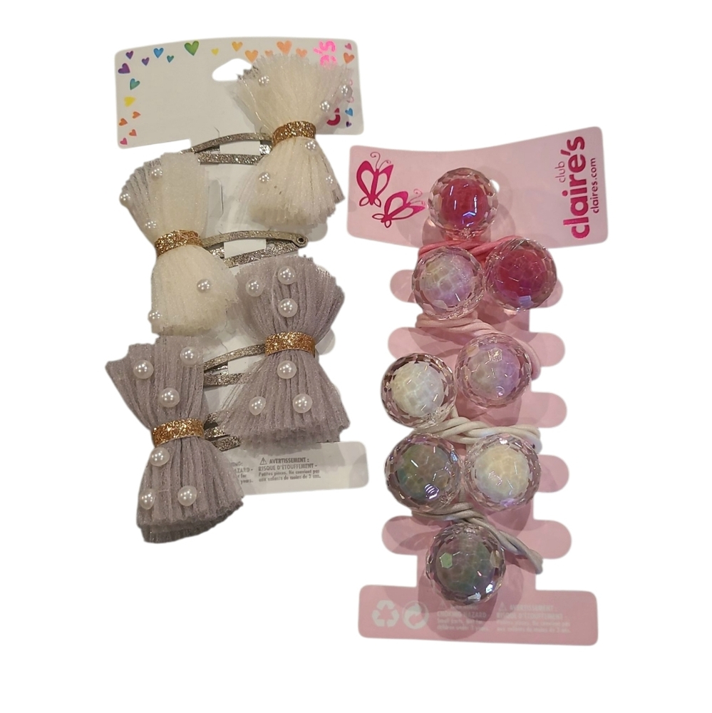 Girl's Claire's 2 Pack Of Hair Accessories 🩷 NWT'S! - Picture 4 of 9